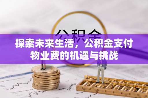 庄河探索未来生活，公积金支付物业费的机遇与挑战