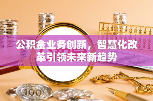庄河公积金业务创新，智慧化改革引领未来新趋势