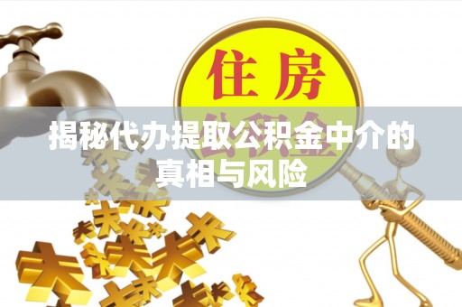 庄河揭秘代办提取公积金中介的真相与风险