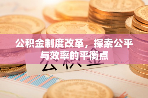 庄河公积金制度改革，探索公平与效率的平衡点