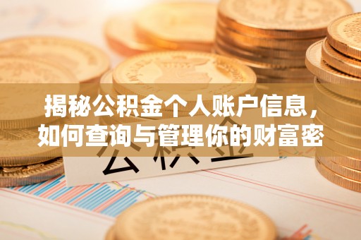 庄河揭秘公积金个人账户信息，如何查询与管理你的财富密码