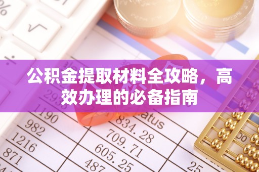 庄河公积金提取材料全攻略，高效办理的必备指南